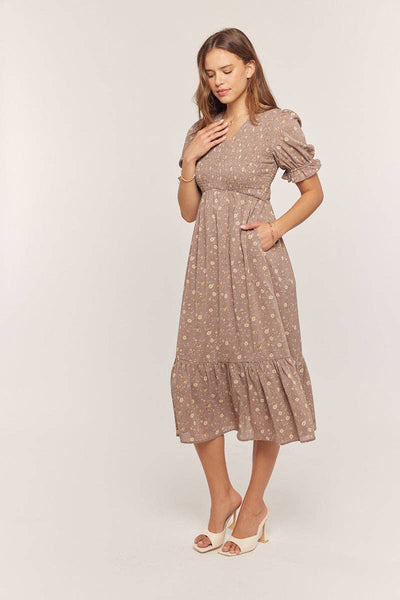 Printed Smocking Top Dress