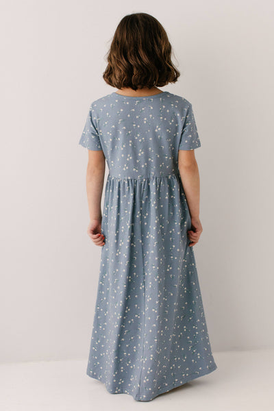 'Abigail' Girl Ditsy Floral Maxi Dress