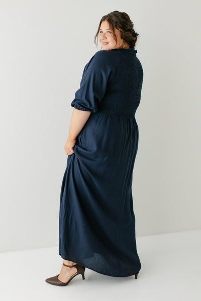 'Kenzi' Ruffle Detail Maxi Dress