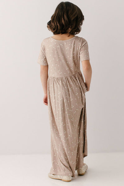 'Abigail' Girl Ditsy Floral Maxi Dress