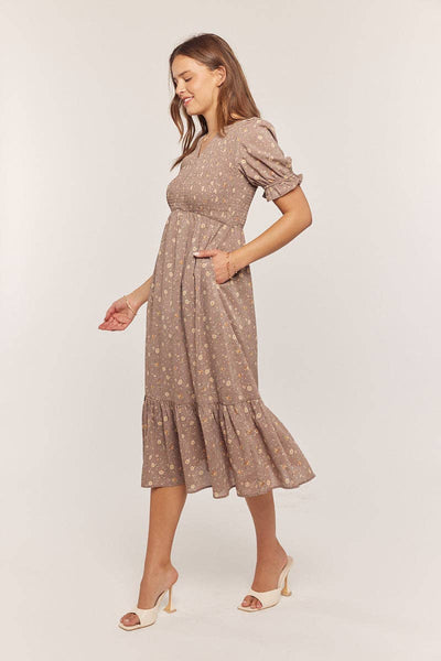 Printed Smocking Top Dress
