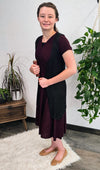 Wine Criss-Cross dress