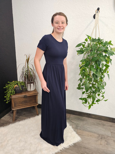 Zoe maxi dress in navy