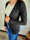 Longsleeve Cardigan in Black
