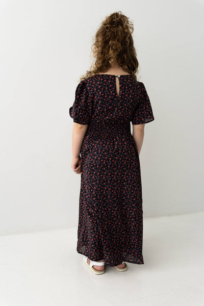 'Felicity' Girl Rose Print Dress