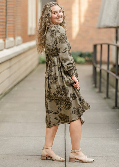 Aleeyah Smocked Midi Dress