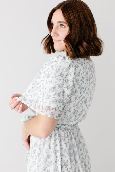'Esther' Floral Print Maxi Dress