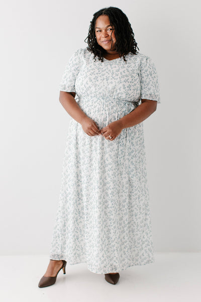'Esther' Floral Print Maxi Dress