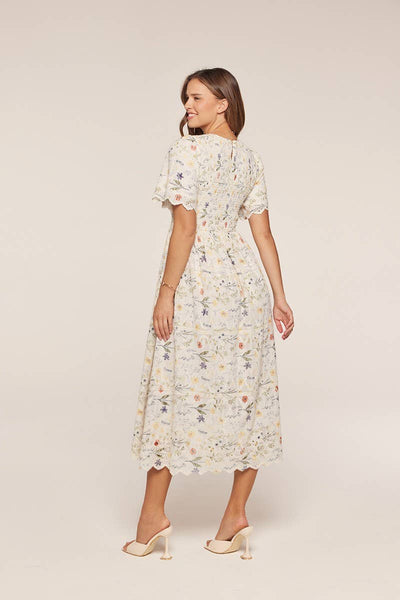 Embroidered Floral Dress