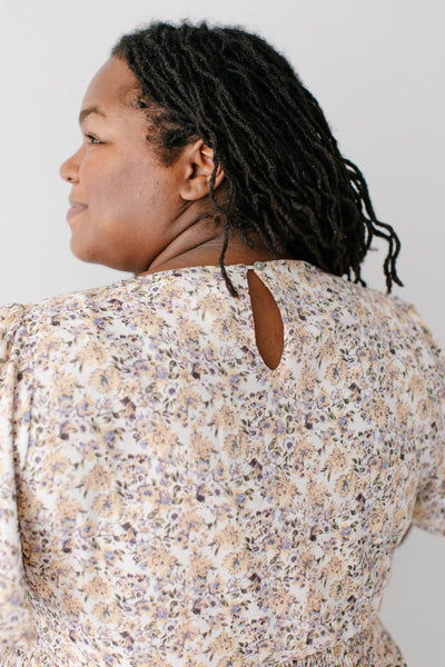 'Felicity' Floral Print Smocked Waist Maxi Dress