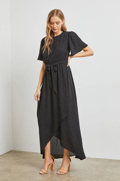Woven Texture Midi Dress