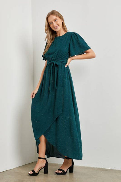 Woven Texture Midi Dress