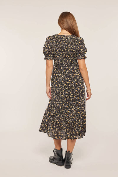 Printed Smocking Top Dress