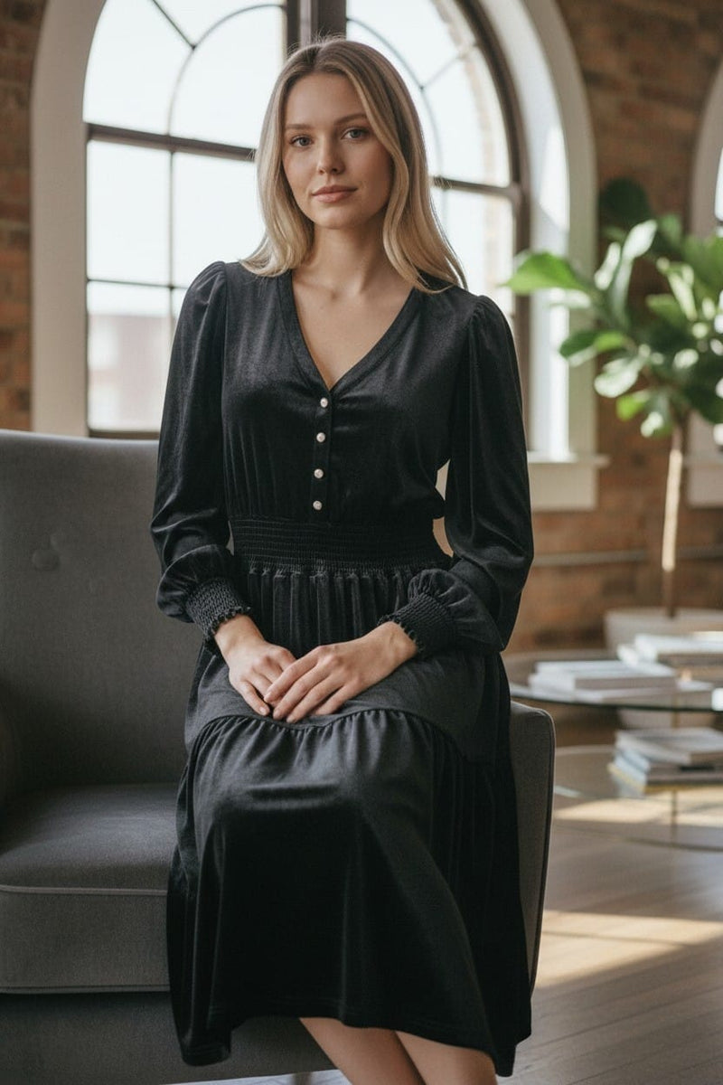 Sophia Velvet Dress