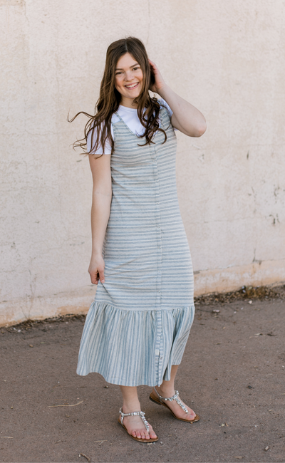 The Cove Dress in Heather Gray